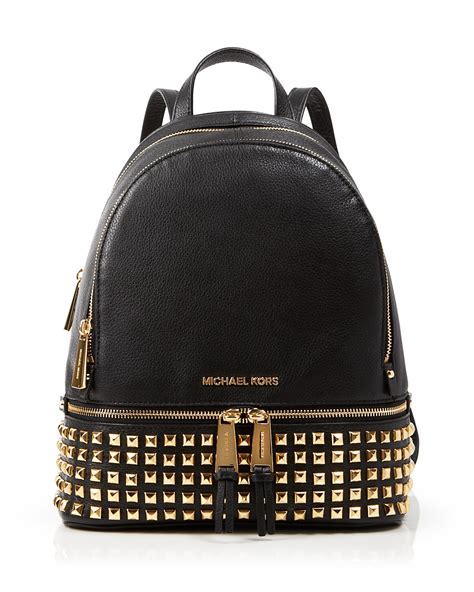 rhea zip michael kors backpack|michael kors rhea studded backpack.